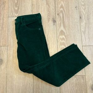 Gap, dark green, corduroy pants